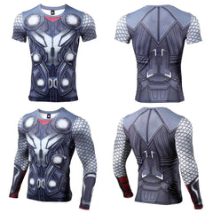 2024 Comfortable THOR 3D Printed T shirts Men Compression Shirt Hero Cosplay Long Sleeve Tops Gym Fitness BodyBuilding Clothes