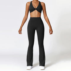 Yoga Set 2 Pieces Gym Set Workout Clothes for Women Seamless High Waist Leggings Sports Bra Suit Female Clothing Women Tracksuit