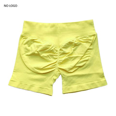 Impact Shorts Low Ribbed Band Gym Shorts Women Workout Clothes Scrunch Bum Seamless Shorts Yoga Biker Sports Shorts