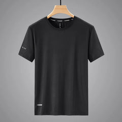 89% Nylon Quick Dry Sport T Shirt Men'S 2025 Short Sleeves Summer Casual OverSize 6XL 7XL 8XL Top Tees GYM Tshirt Clothes