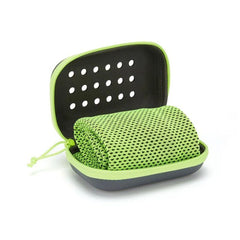Clearance_Quick Drying Cooling Towel Soft Breathable Chilly Sweat Absorption Cold Towel with Storage Box Sports Running Yoga Gym