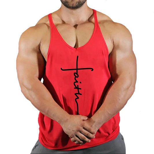 2024 new mens cotton tank tops shirt gym fitness vest sleeveless male casual bodybuilding sports man Workout clothes clothing