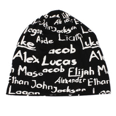 Letter Hat Ladies Pullover Needle Pure Cotton