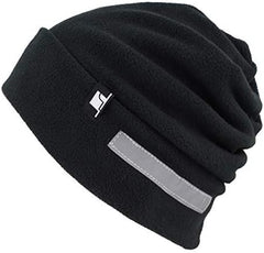 Fleece Winter Functional Beanie Hat Cold Weather-Reflective Safety for Everyone Performance Stretch