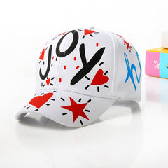 Parent-child Boys And Girls Curved Brim Graffiti Baseball Hat