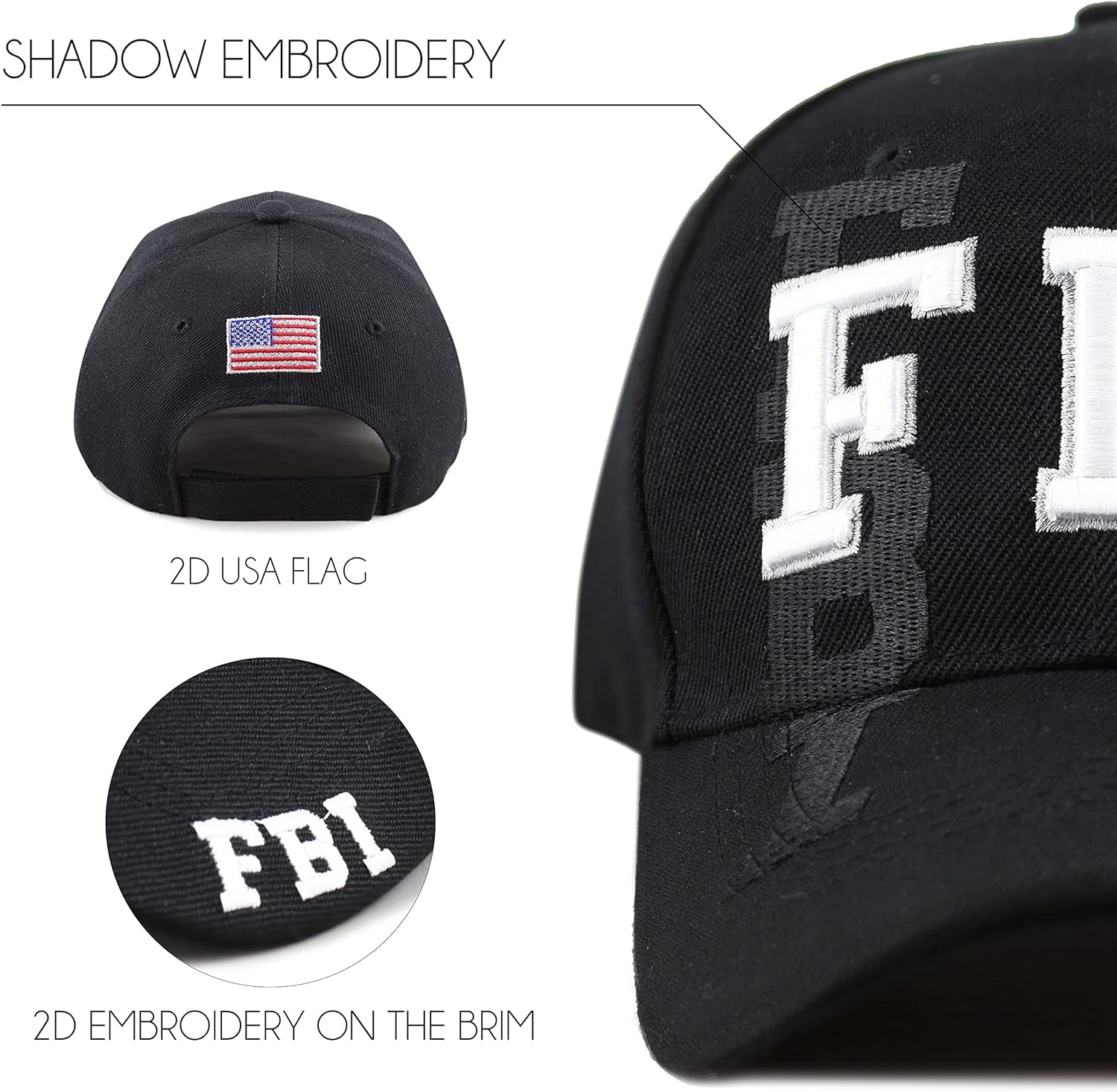 Law Enforcement 3D Embroidered Hat.