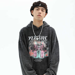 Make old print men boys hoodies