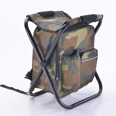 Multifunction Outdoor Folding Chair Ice Cooler Picnic Bag Camping Fishing Stool Backpacking Hunting Rest Chair