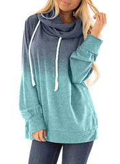 Two-colored fashion women hoodies