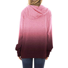 Two-colored fashion women hoodies