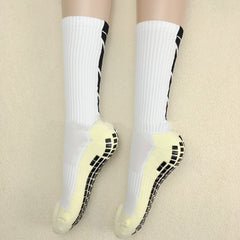 Thickened non-slip mid-length football socks