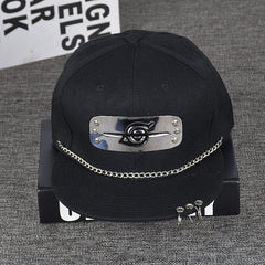 Punk wind hoop flat round cap written along baseball hip-hop