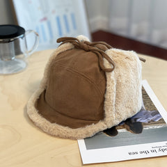 Electric Car Lamb Velvet Plus Velvet Leifeng Hat