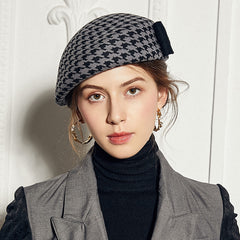 Beret female autumn and winter British stewardess cap