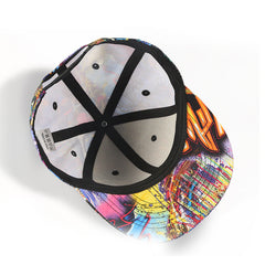 Foreign Trade Trend New Hat Female 3D Graffiti Flat Edge Hip Hop Hat