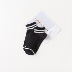 Two bar sports socks middle tube socks female