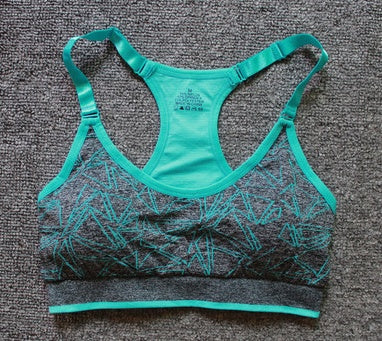 Quick-drying and moisture-absorbing elastic sports bra for running, fitness, yoga and sports hall.