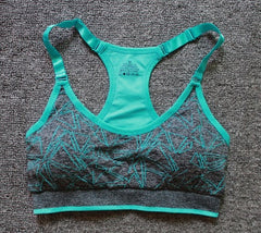 Quick-drying and moisture-absorbing elastic sports bra for running, fitness, yoga and sports hall.