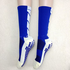 Thickened non-slip mid-length football socks