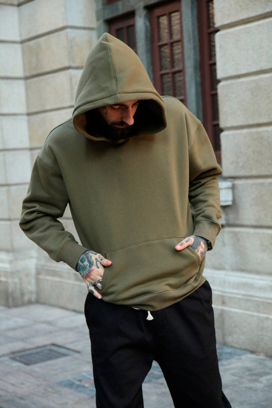 Men Hoodies / sweaters, foreign trade, explosions, OVERSIZE, silhouette, shoulders, camel, hooded, hooded sweater, hoodies