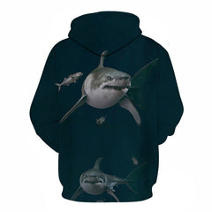 Shark Pullover Loose Men and Women 3 D Hoodies