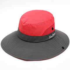 Outdoor Sun Hat With Large Side Shading In Summer