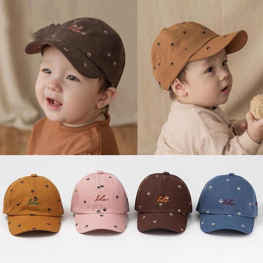 Baby Soft Cotton Caps, Adjustable Baseball Caps For Boys And Girls, Hip-Hop Sun Hats