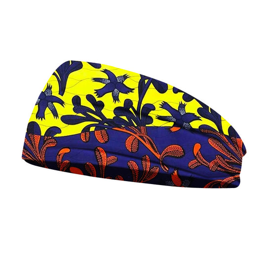 African Geometric Floral Print Headscarf