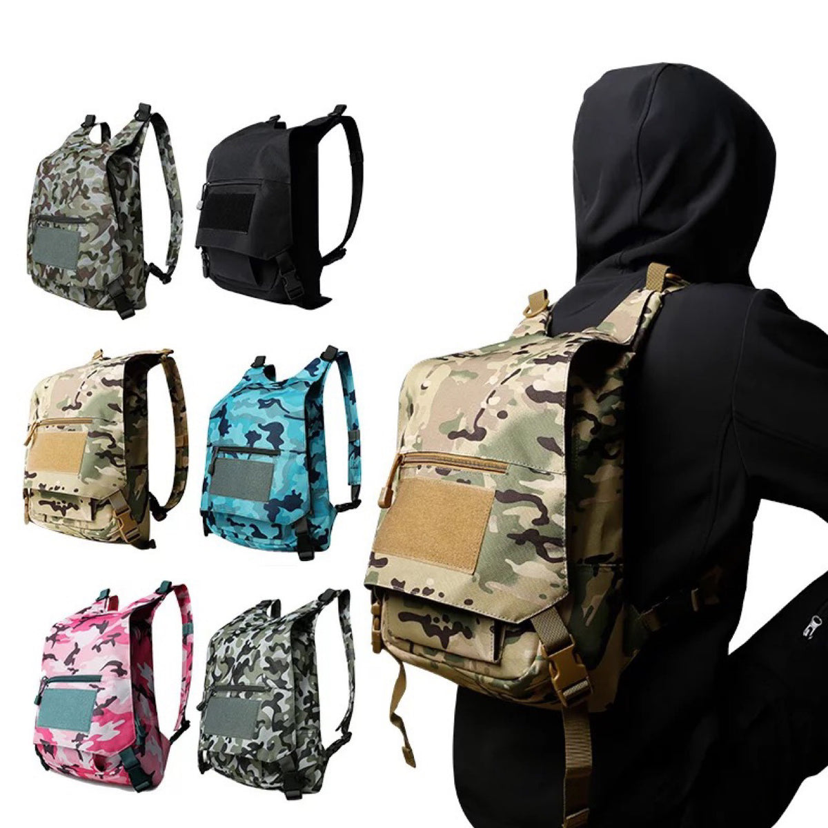 Sports Cp Camouflage Lightweight Waterproof Quick-Drying Camouflage Outdoor Tactical Portable Backpack Bag