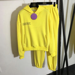 Solid Cotton Women Sweatsuits, Hooded, Sweatshirts, Hoodies Track Pants Joggers