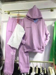 Solid Cotton Women Sweatsuits, Hooded, Sweatshirts, Hoodies Track Pants Joggers
