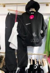 Solid Cotton Women Sweatsuits, Hooded, Sweatshirts, Hoodies Track Pants Joggers