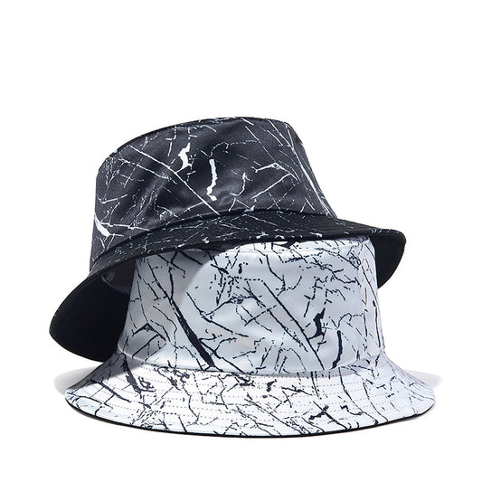 Graffiti Print Fisherman Hat Hip-Hop Disc Hat