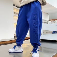 New Embossed Summer Cool Pants Solid Color Kids Anti Mosquito Pants