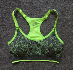 Quick-drying and moisture-absorbing elastic sports bra for running, fitness, yoga and sports hall.
