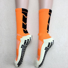 Thickened non-slip mid-length football socks