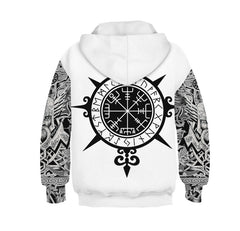 Digital Printed Fashionable Loose Hooded Sweater