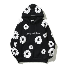 Pure Cotton Coat Three-dimensional Foam Kapok Printed Hoodie Sweater