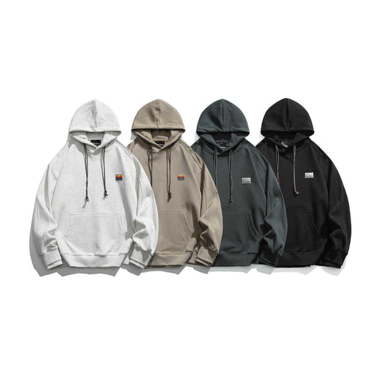 Men Fashion Loose Drawstring Hoodies