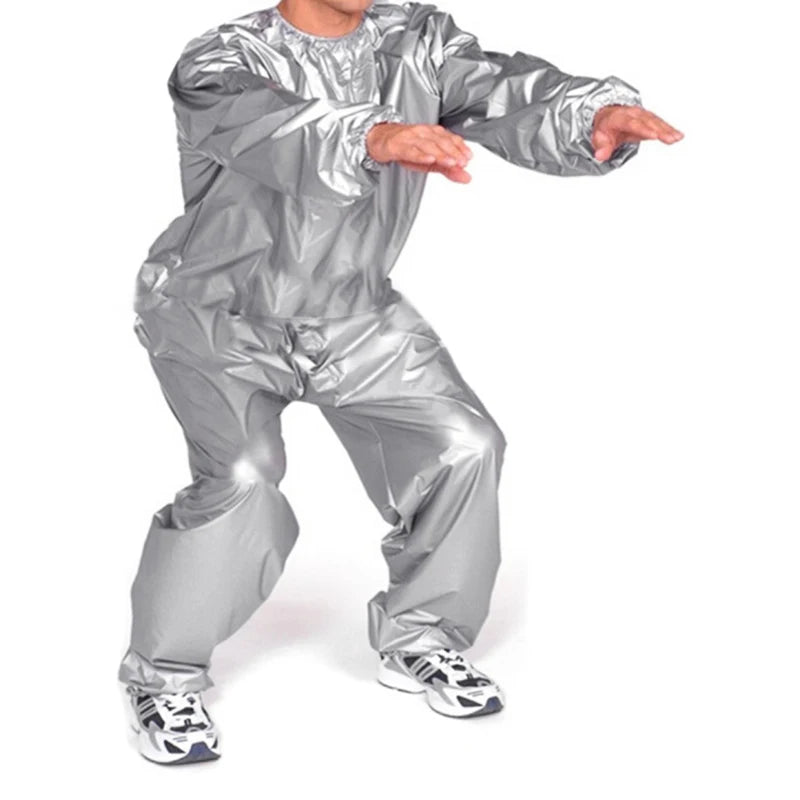 New Heavy Duty Sauna Sweat Suit Exercise Gym Suit Fitness Weight Loss Anti-Rip for Sauna Fitness Gym Weight Loss Heavy Duty