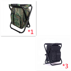 Multifunction Outdoor Folding Chair Ice Cooler Picnic Bag Camping Fishing Stool Backpacking Hunting Rest Chair