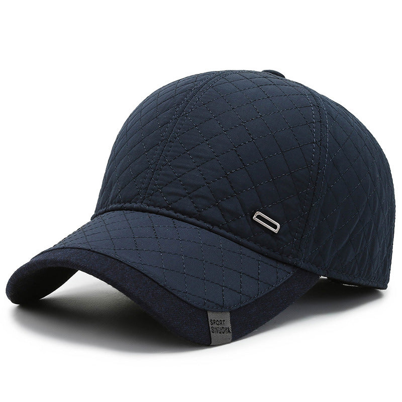 Men's Fashionable And Simple Padded And Thickened Warm Cotton Hat
