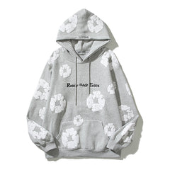 Pure Cotton Coat Three-dimensional Foam Kapok Printed Hoodie Sweater