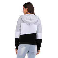 Contrasting colors and matching women hoodies