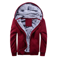 winter men hoodies add wool jacket hooded coat men