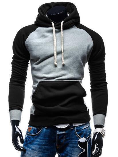 Hip Hop Fashion Slim Men Hoodies