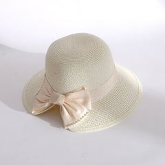 Women's Fashion Pearl Large Eaves Cover Face Sun Protection Fisherman's Hat