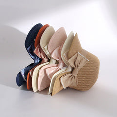 Women's Fashion Pearl Large Eaves Cover Face Sun Protection Fisherman's Hat