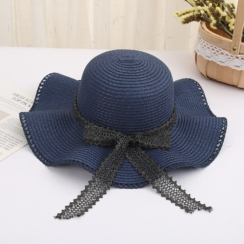 Large Brim Foldable Bow Beach Holiday Shade Hat