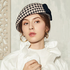 Beret female autumn and winter British stewardess cap